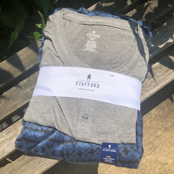 Stafford Other - NWT Men’s Long Sleeve Henley & Micro Fleece PJs